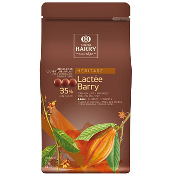Cacao Barry Шоколад молочный Lactee Barry 35% Франция