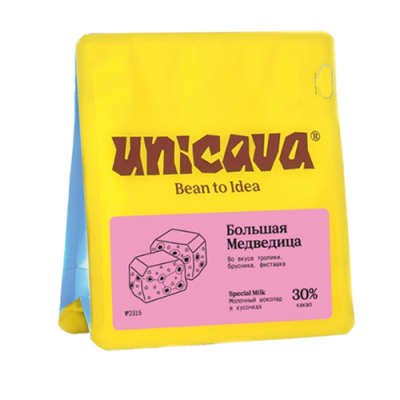 Unicava Шоколад в кусочках молочный 30% Большая медведица