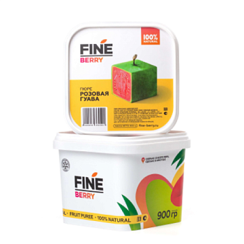 Пюре натуральное Розовая гуава FINEBERRY (900 г)